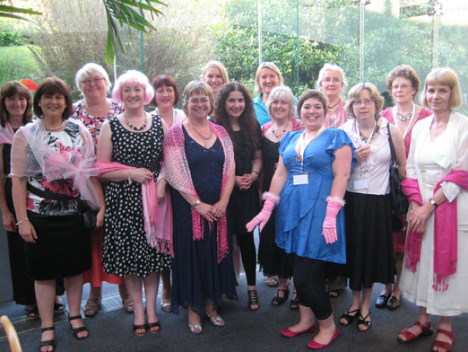 Jane Prowse with the group of Librarians at the Conference, 26th June 2010